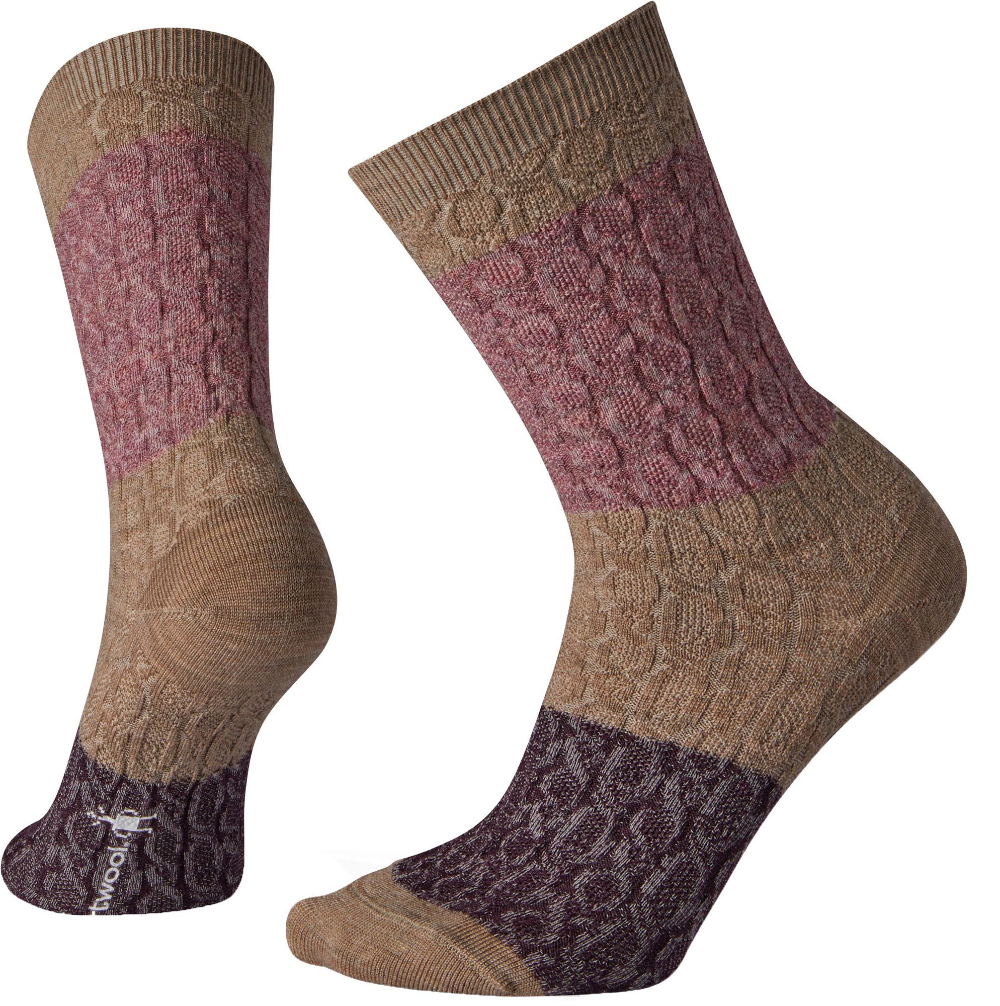 Smartwool Women's Color Block Cable Crew Socks