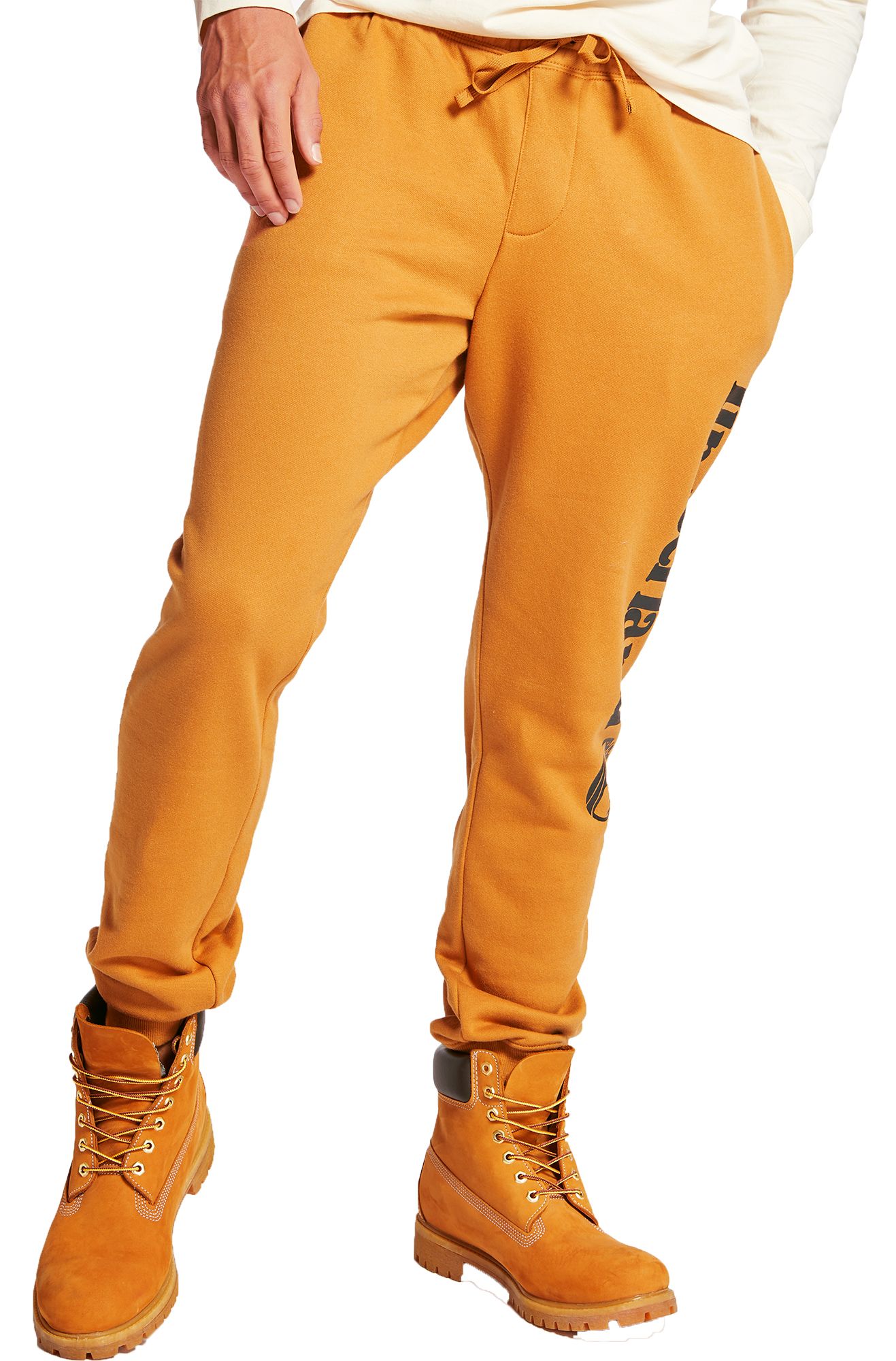 sweatpants and timberland boots