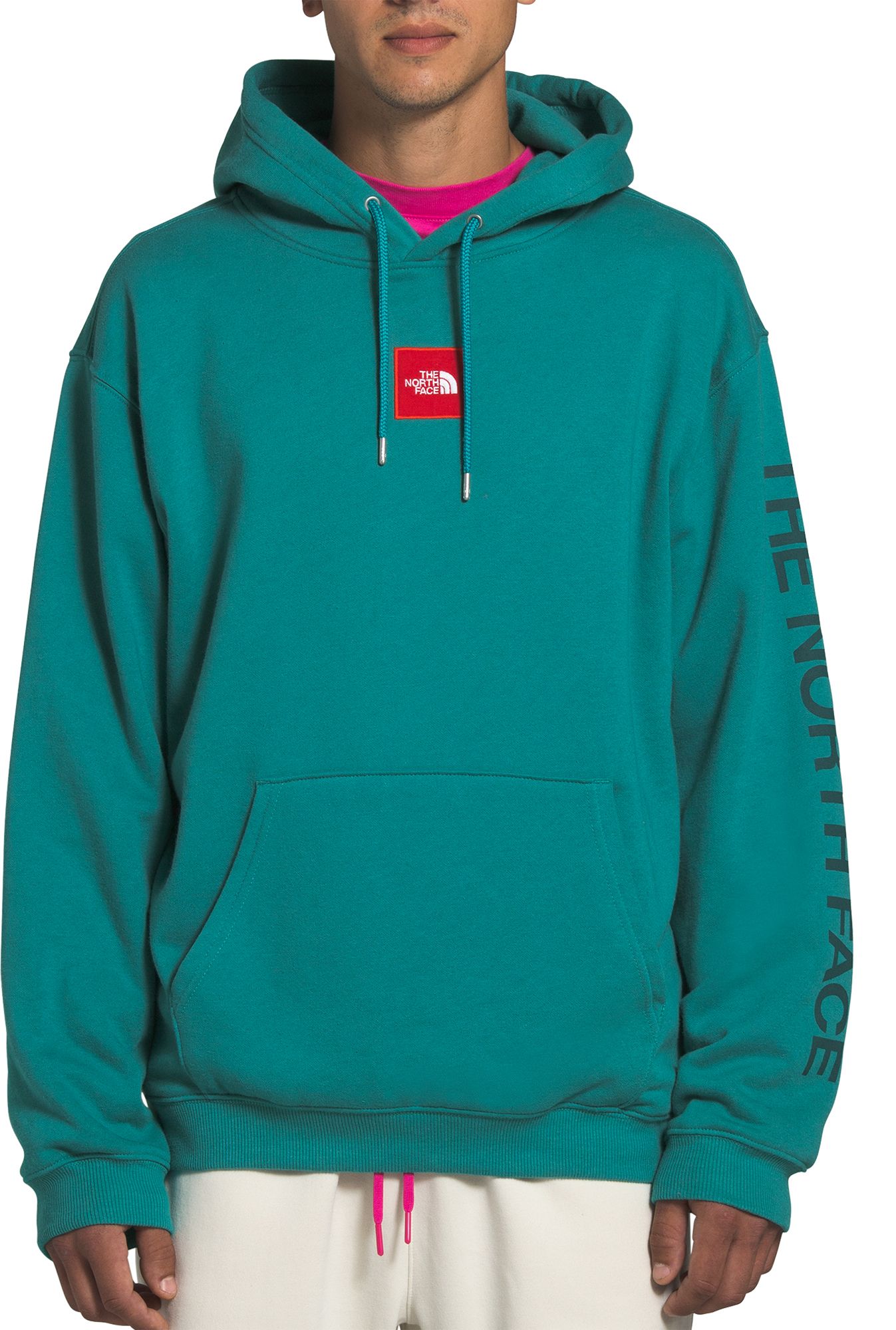 mens green north face hoodie