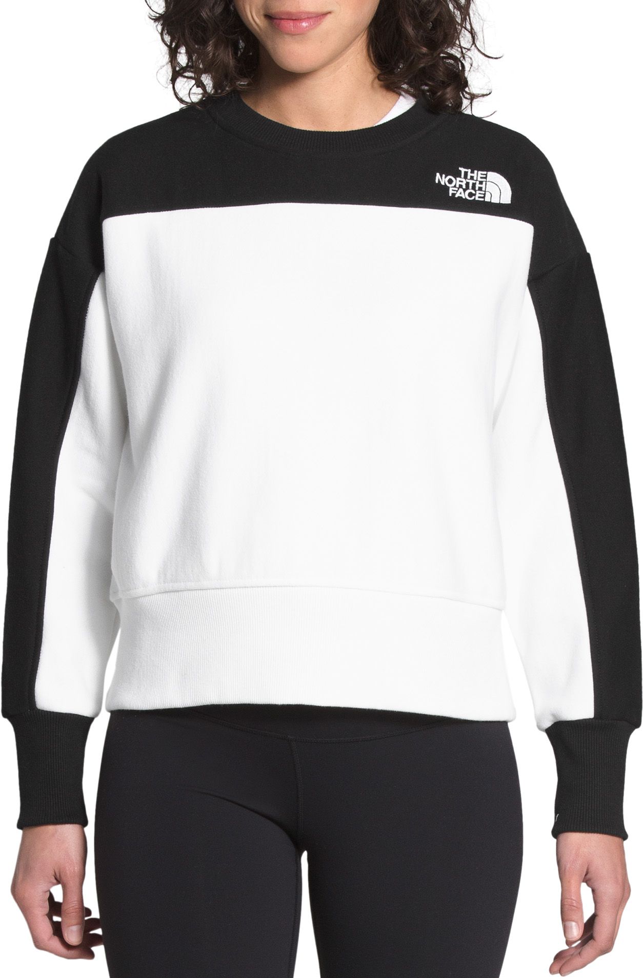 north face hoodless sweatshirt