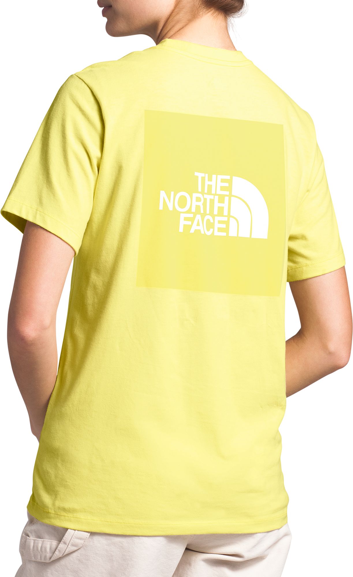 the north face t shirt yellow