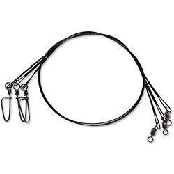 Eagle Claw Black Heavy Duty 18 Wire Leaders 3-Pack