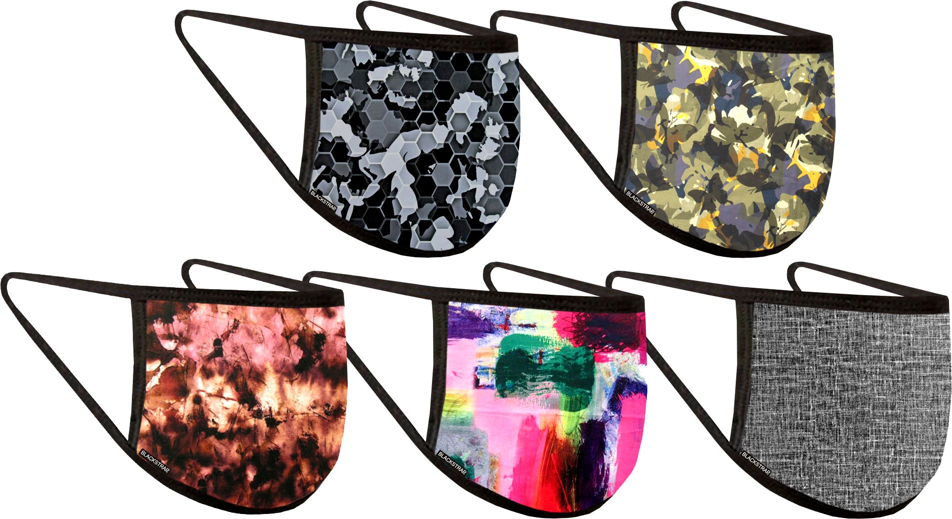 BlackStrap Civil Mask – 5 Pack (Assorted Prints)