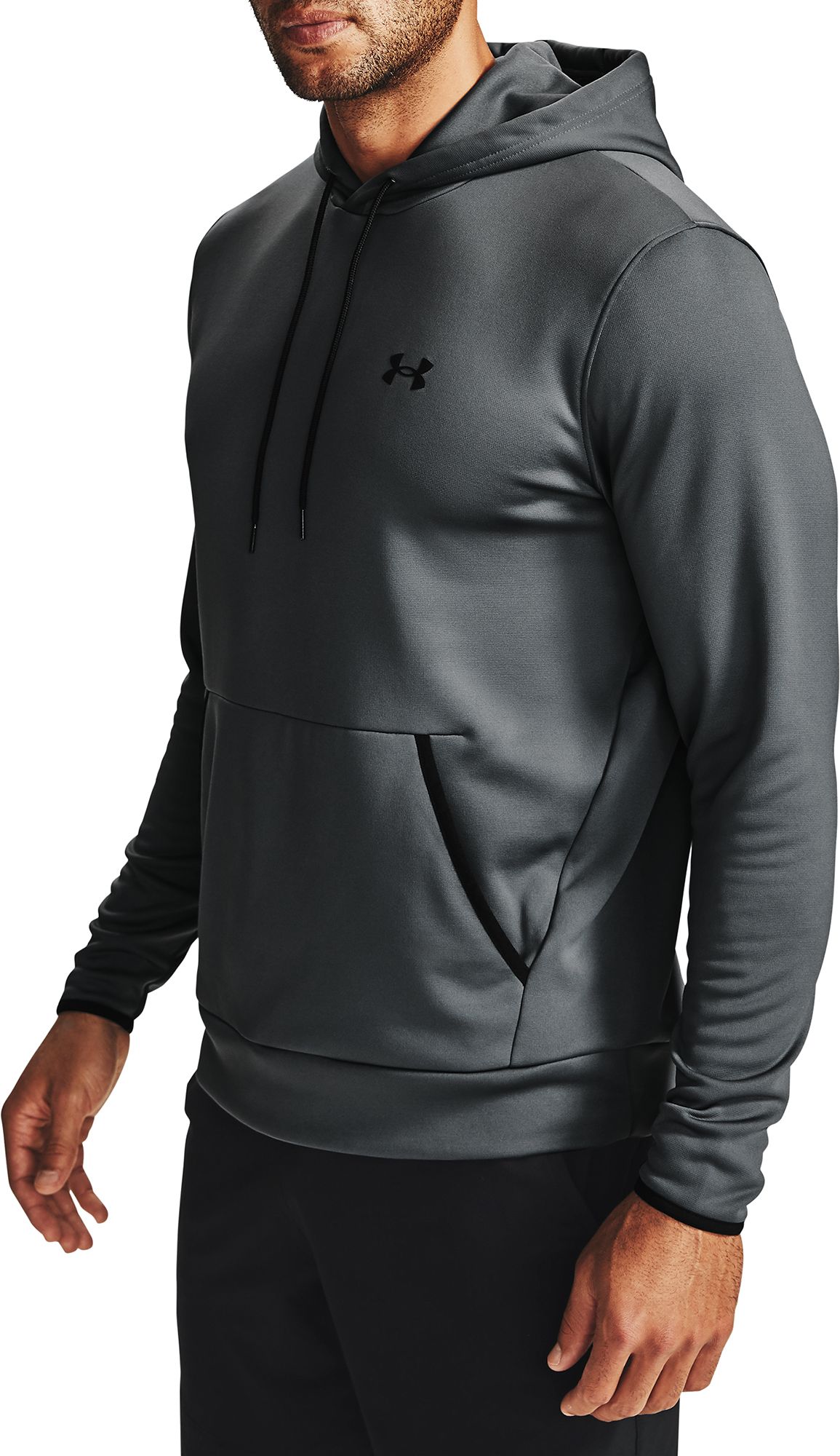 under armour men's armour fleece sleeveless full zip hoodie