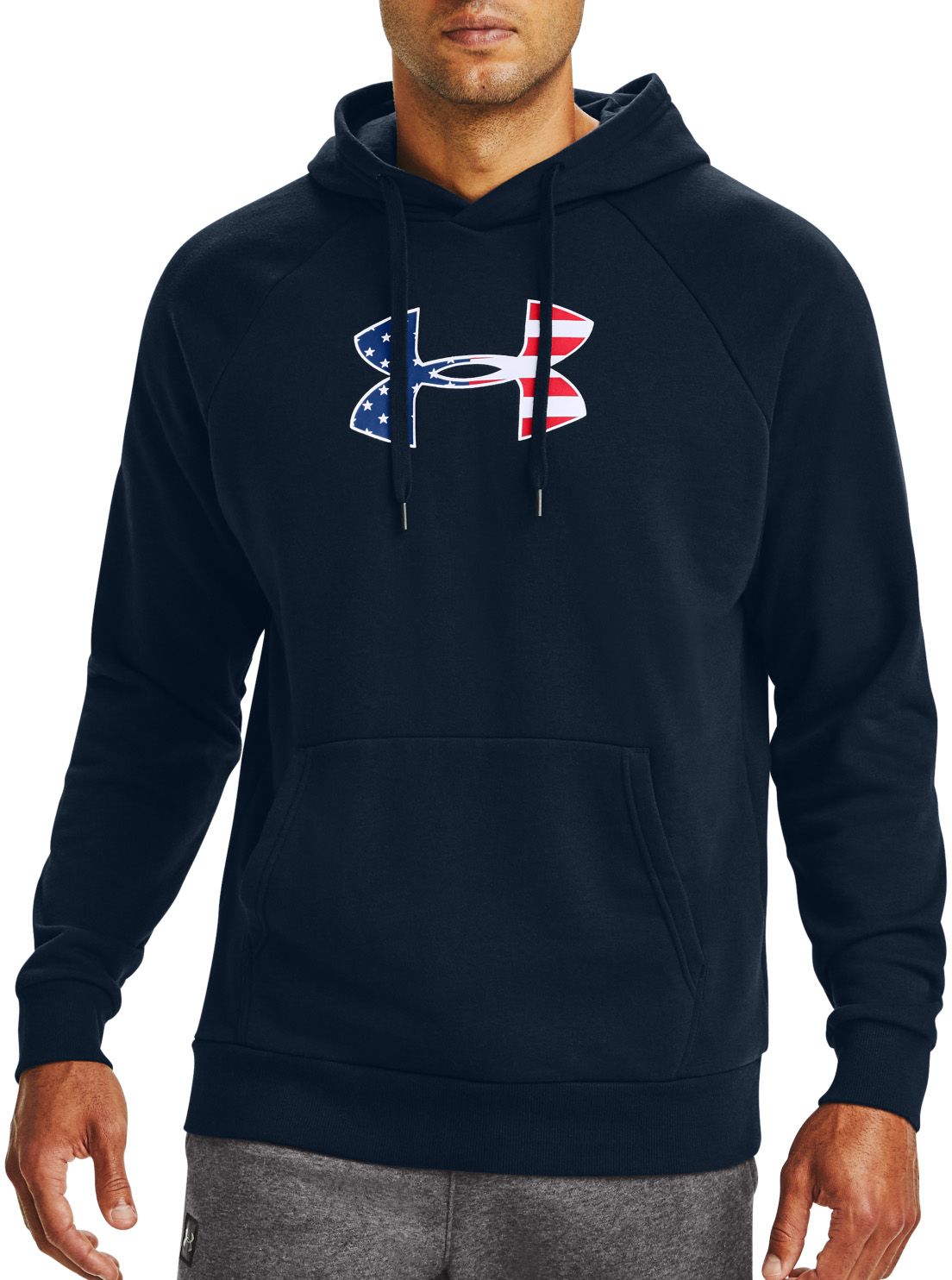 red white and blue under armour hoodie