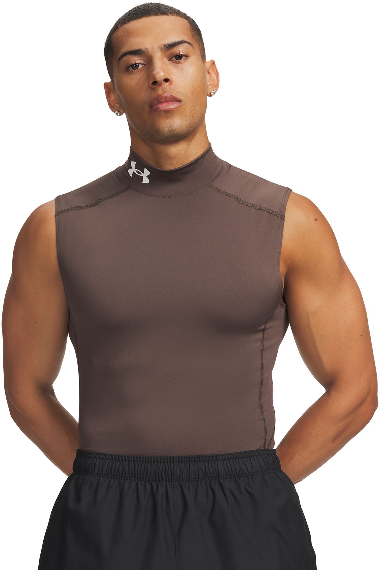 Under Armour Men's HeatGear Compression Mock Sleeveless Shirt