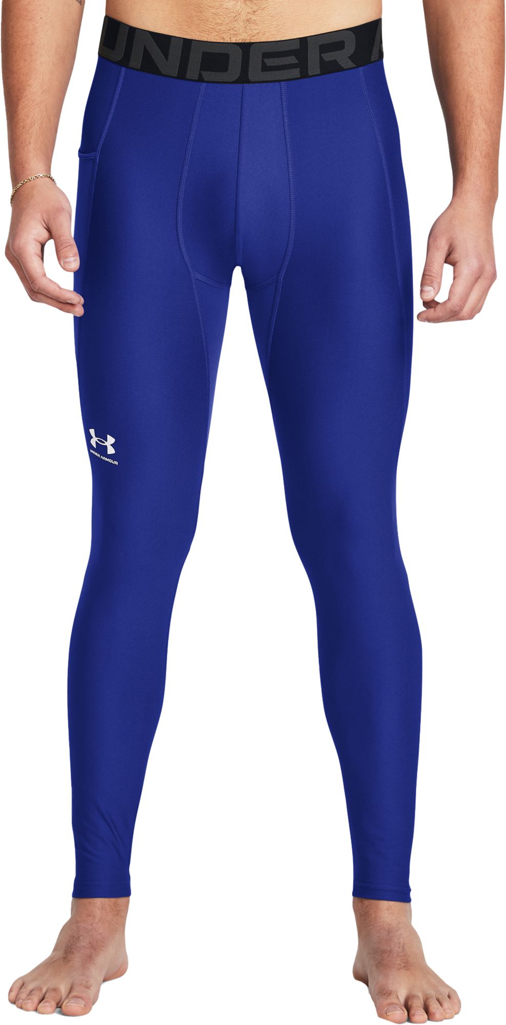 Under Armour Men's HeatGear Armour Leggings Royal/White thumbnail