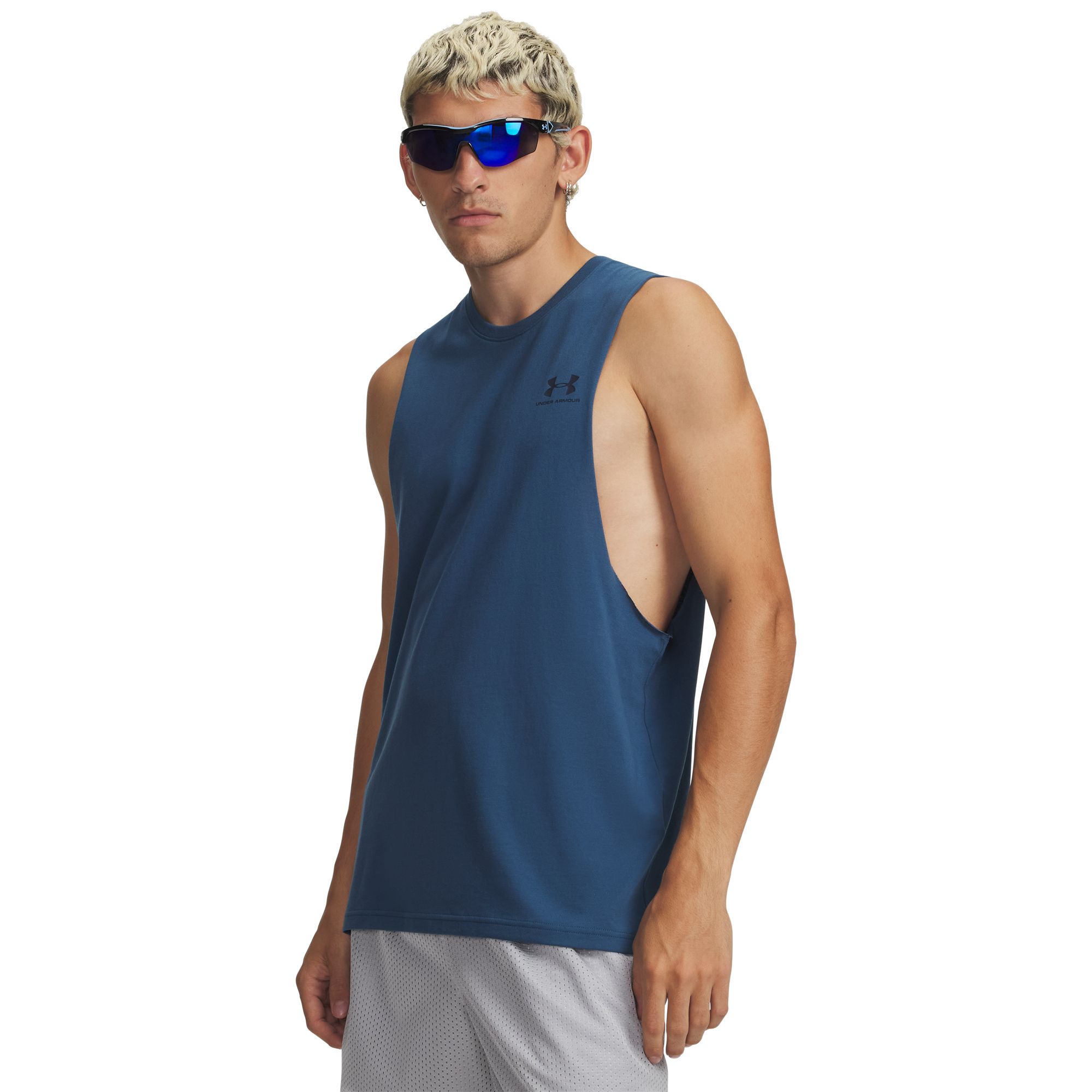 Under Armour Men's Left Chest Cut Off Tank Top
