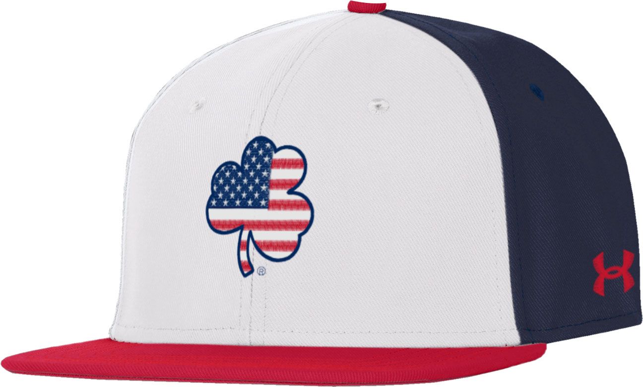 under armour red white and blue hat