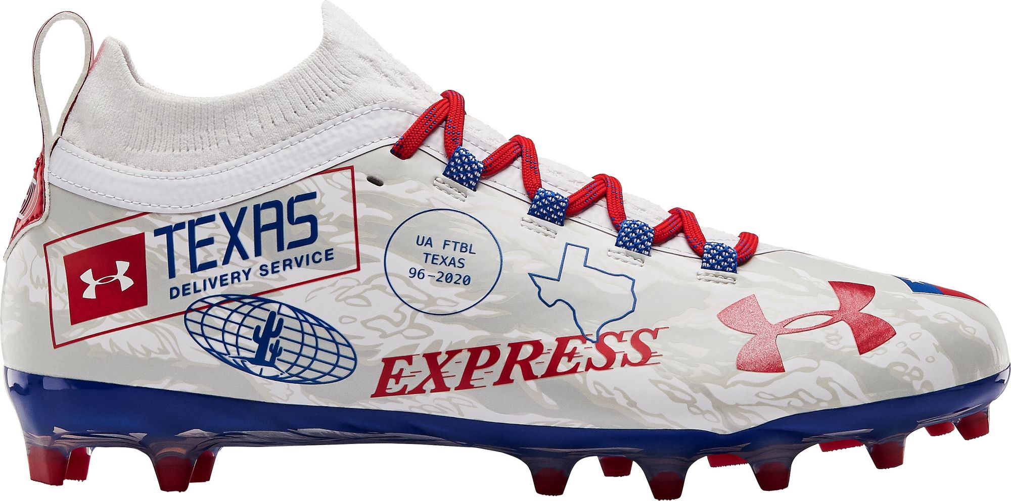 under armour spotlight cleats white