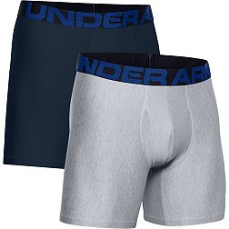 youth XL royal blue under armour fitted heat gear boxer briefs