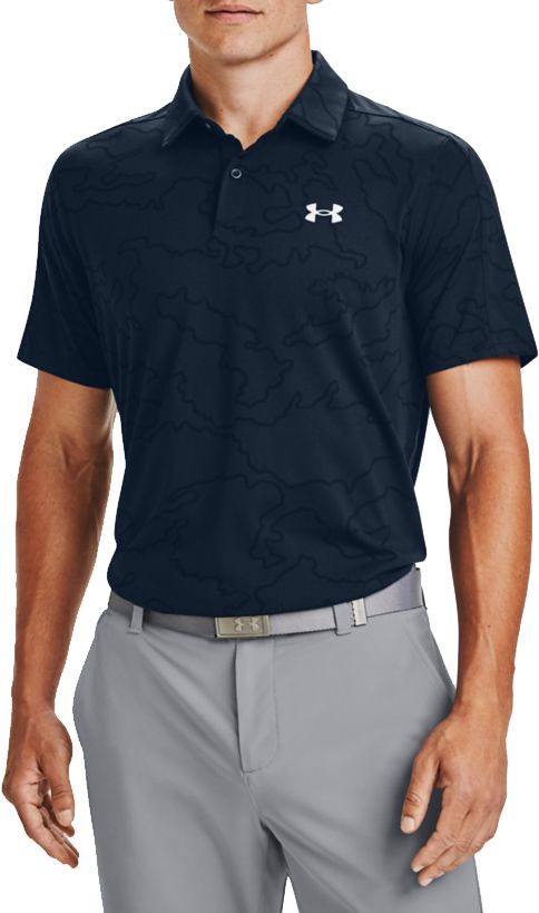 under armour corporate men's black tech polo