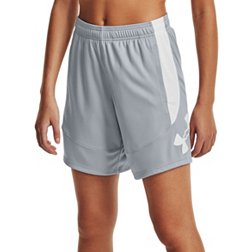 Under Armour Girls' Play Up Solid Shorts - Black/Silver