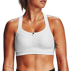 Women's Medium Support Seamless Zip-front Sports Bra - All In Motion™  Heathered Gray M : Target