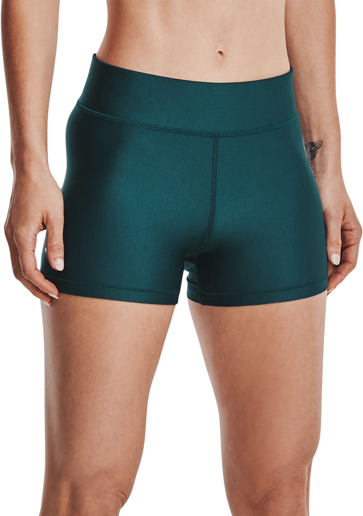 Under Armour Women's HeatGear Mid Rise 3” Shorts