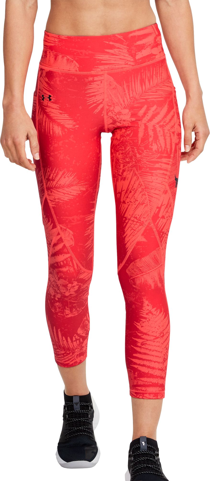 Under Armour Women's Project Rock HeatGear Printed Crop Leggings
