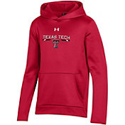 Under Armour Youth Texas Tech Red Raiders Red Armour Fleece Pullover Performance Hoodie