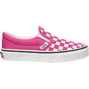 Vans Kids' Grade School Checkerboard Classic Slip-On Shoes