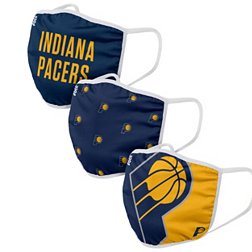 FOCO Adult Indiana Pacers 3-Pack Face Coverings