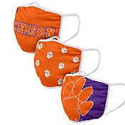 FOCO Adult Clemson Tigers 3-Pack Face Coverings