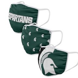 FOCO Adult Michigan State Spartans 3-Pack Face Coverings