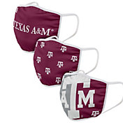 FOCO Adult Texas A&M Aggies 3-Pack Face Coverings