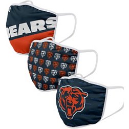 FOCO Adult Chicago Bears 3-Pack Face Coverings