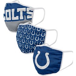 FOCO Adult Indianapolis Colts 3-Pack Face Coverings