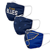 FOCO Adult St. Louis Blues 3-Pack Face Coverings