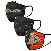 FOCO Adult Anaheim Ducks 3-Pack Face Coverings