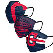 FOCO Adult Cleveland Indians 3-Pack Face Coverings