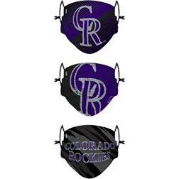 FOCO Youth Colorado Rockies 3-Pack Face Coverings