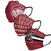 FOCO Adult South Carolina Gamecosk 3-Pack Matchday Face Coverings