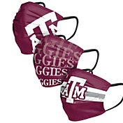 FOCO Adult Texas A&M Aggies 3-Pack Matchday Face Coverings