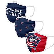 FOCO Youth Columbus Blue Jackets 3-Pack Face Coverings