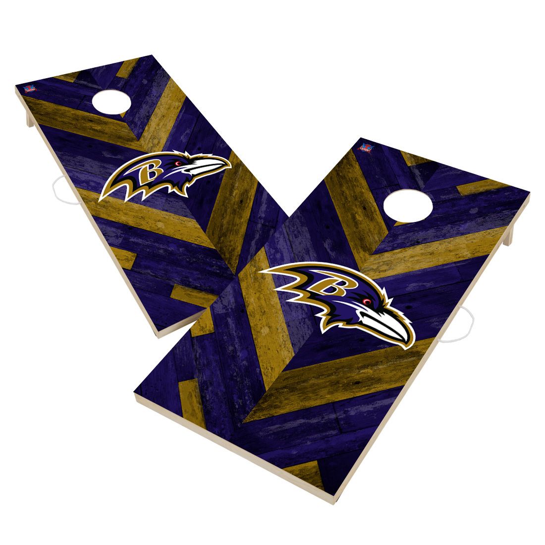 Baltimore Ravens and Orioles Cornhole Set with Bags