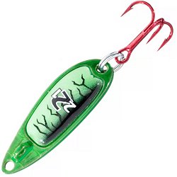 PK Flutter Fish Jigging Spoon - Green Pearl Glow / 1/8 oz