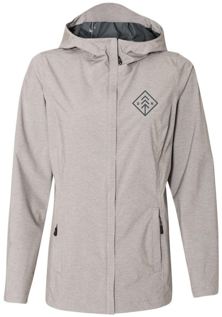 womens grey rain jacket