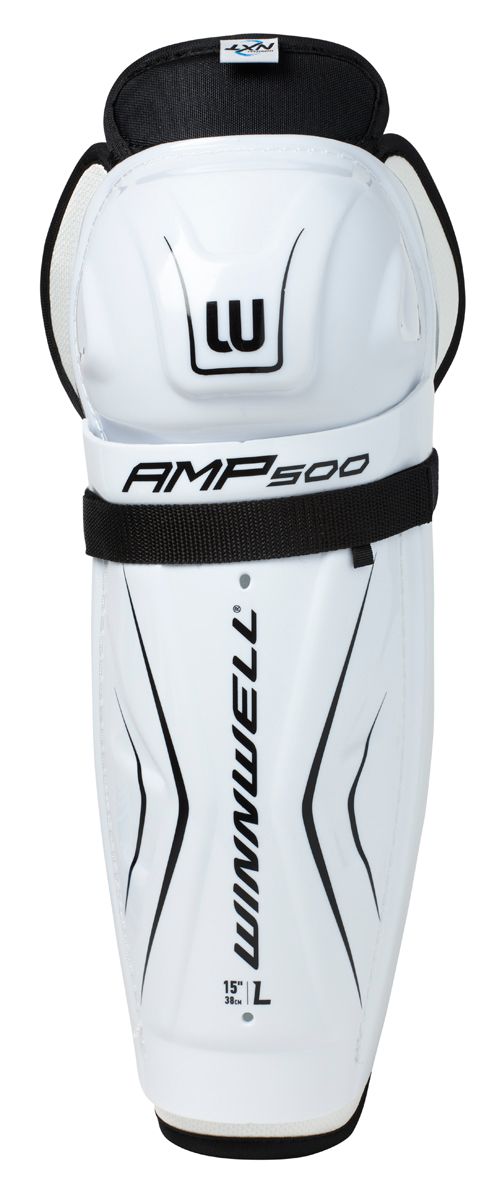 Winnwell Amp 500 Ice Hockey Shin Guards- Youth