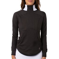 Golftini Women's Long Sleeve GT Contrast Quarter Zip Golf Pullover