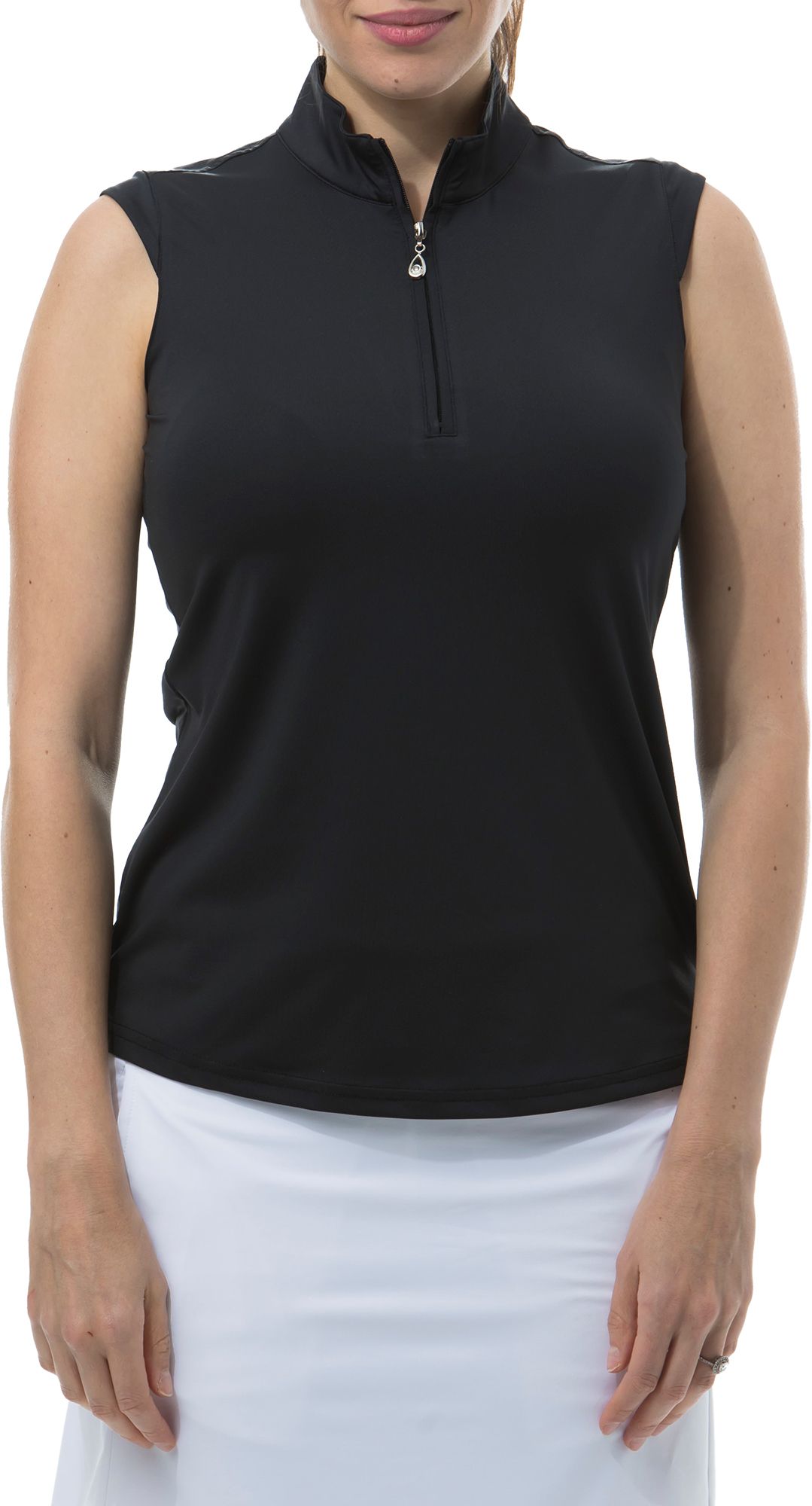SanSoleil Women's Sunglow Sleeveless Mock Neck Top