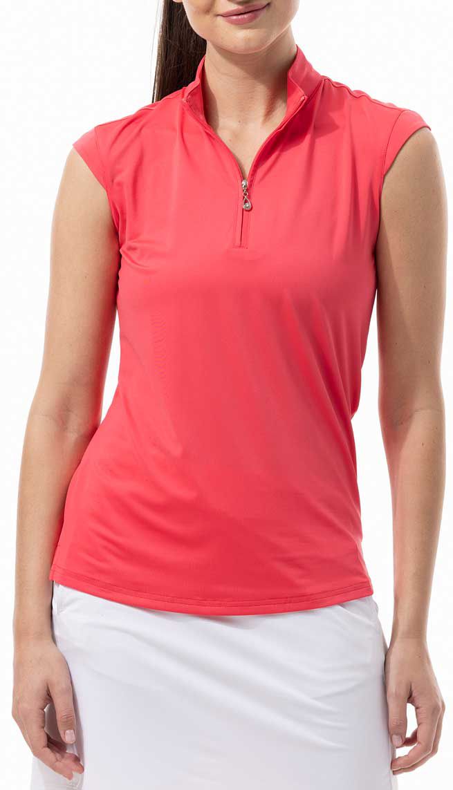 SanSoleil Women's Sunglow Sleeveless Mock Neck Top