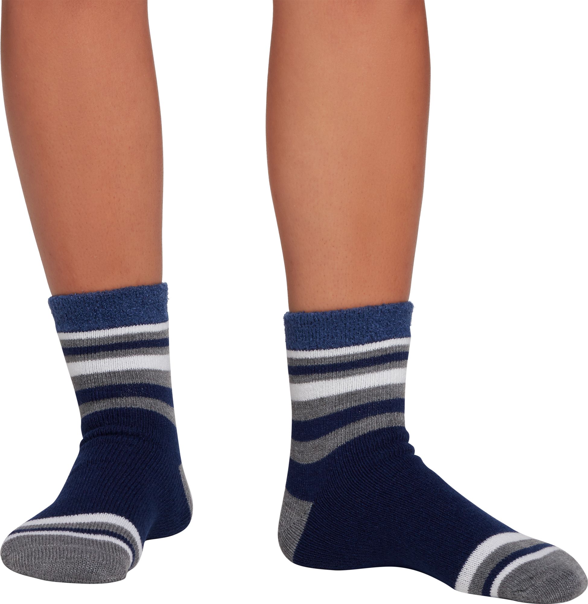 Northeast Outfitters Team Stripe Colorblock Cozy Cabin Crew Socks