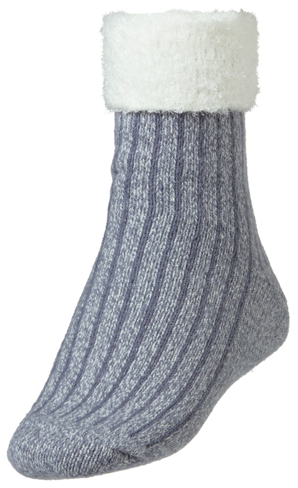 Northeast Outfitters Women's Rib Crew Cozy Cabin Cuffed Socks