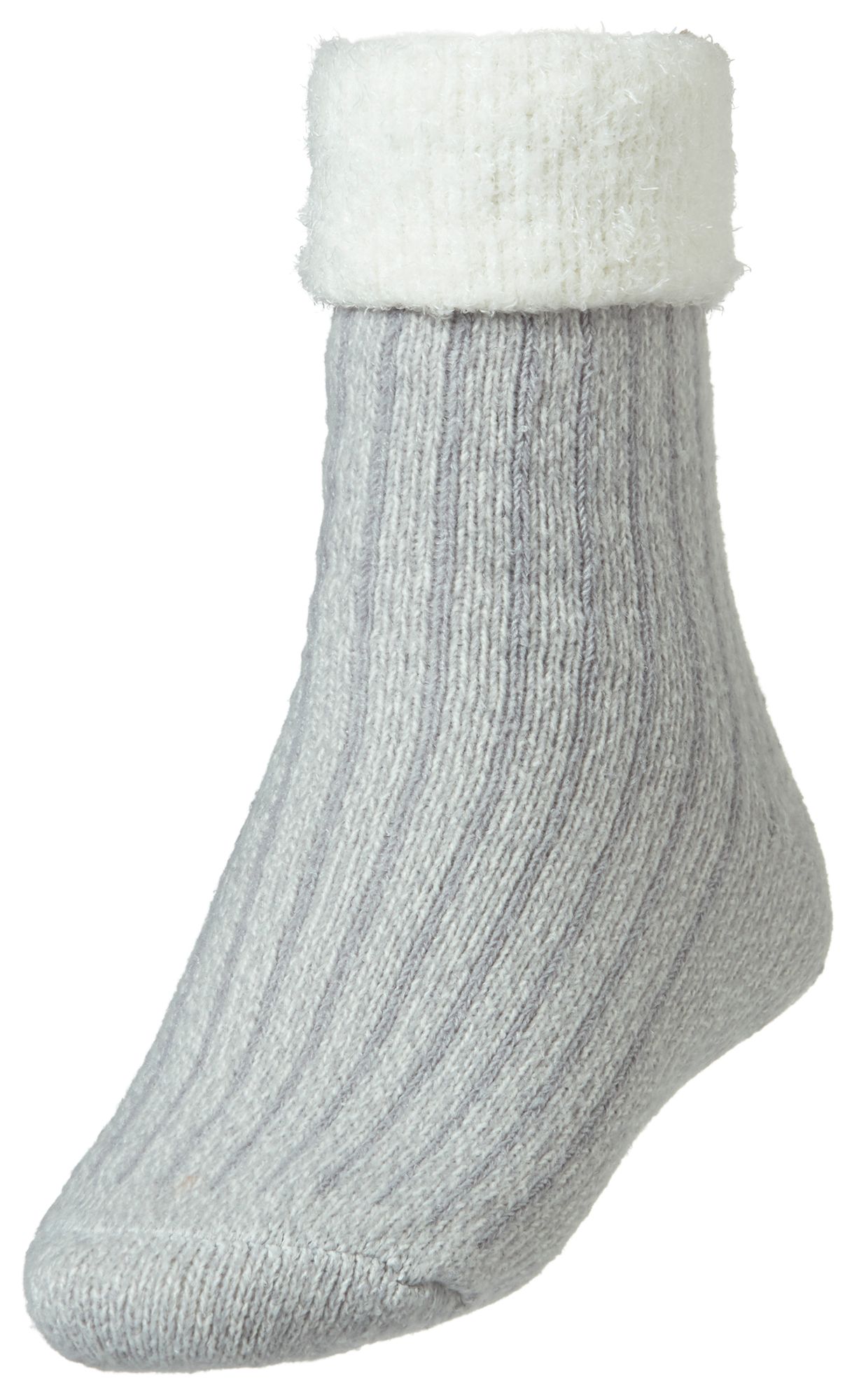 Northeast Outfitters Women's Rib Crew Cozy Cabin Cuffed Socks