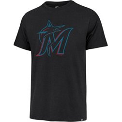'47 Men's Miami Marlins Black Premium Franklin T-Shirt