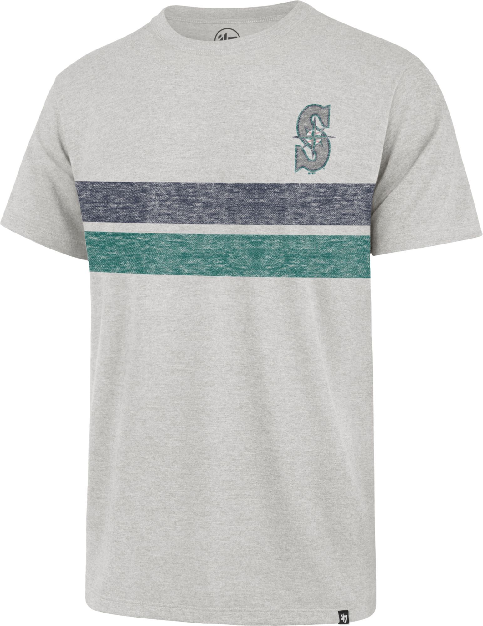47 Brand / Men's Seattle Mariners Gray Bars Franklin T-Shirt