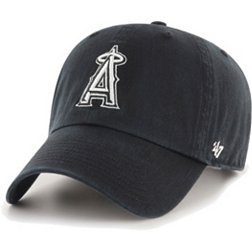 ‘47 Men's Los Angeles Angels Black Clean Up Adjustable Hat