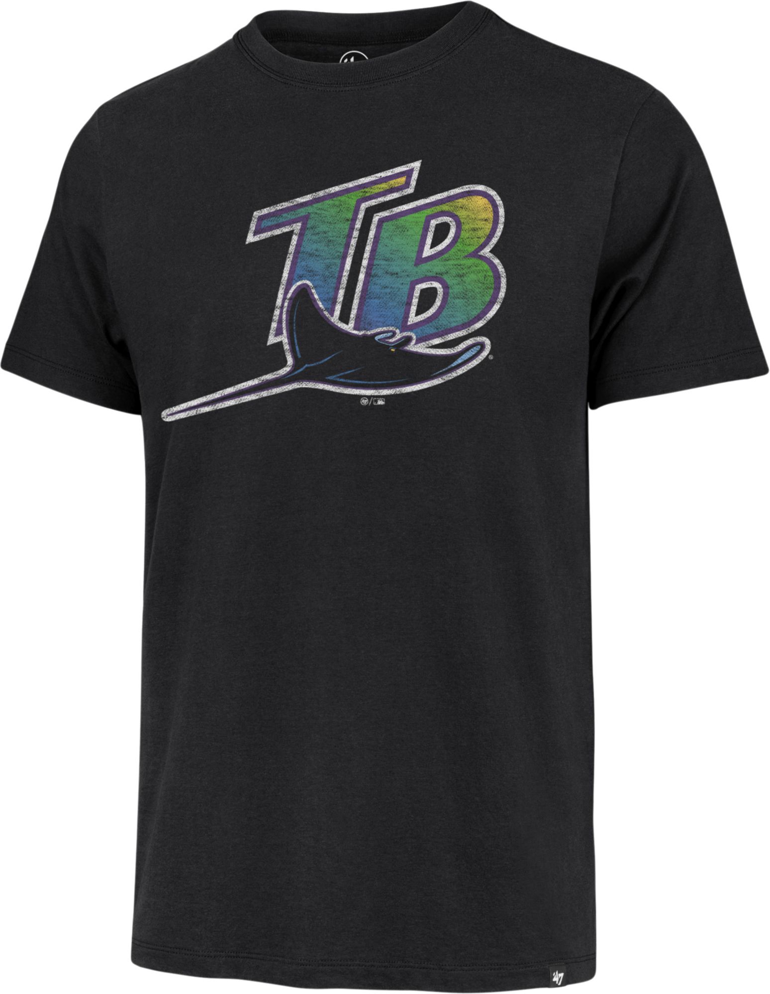 '47 Men's Tampa Bay Rays Black Premium Franklin T-Shirt