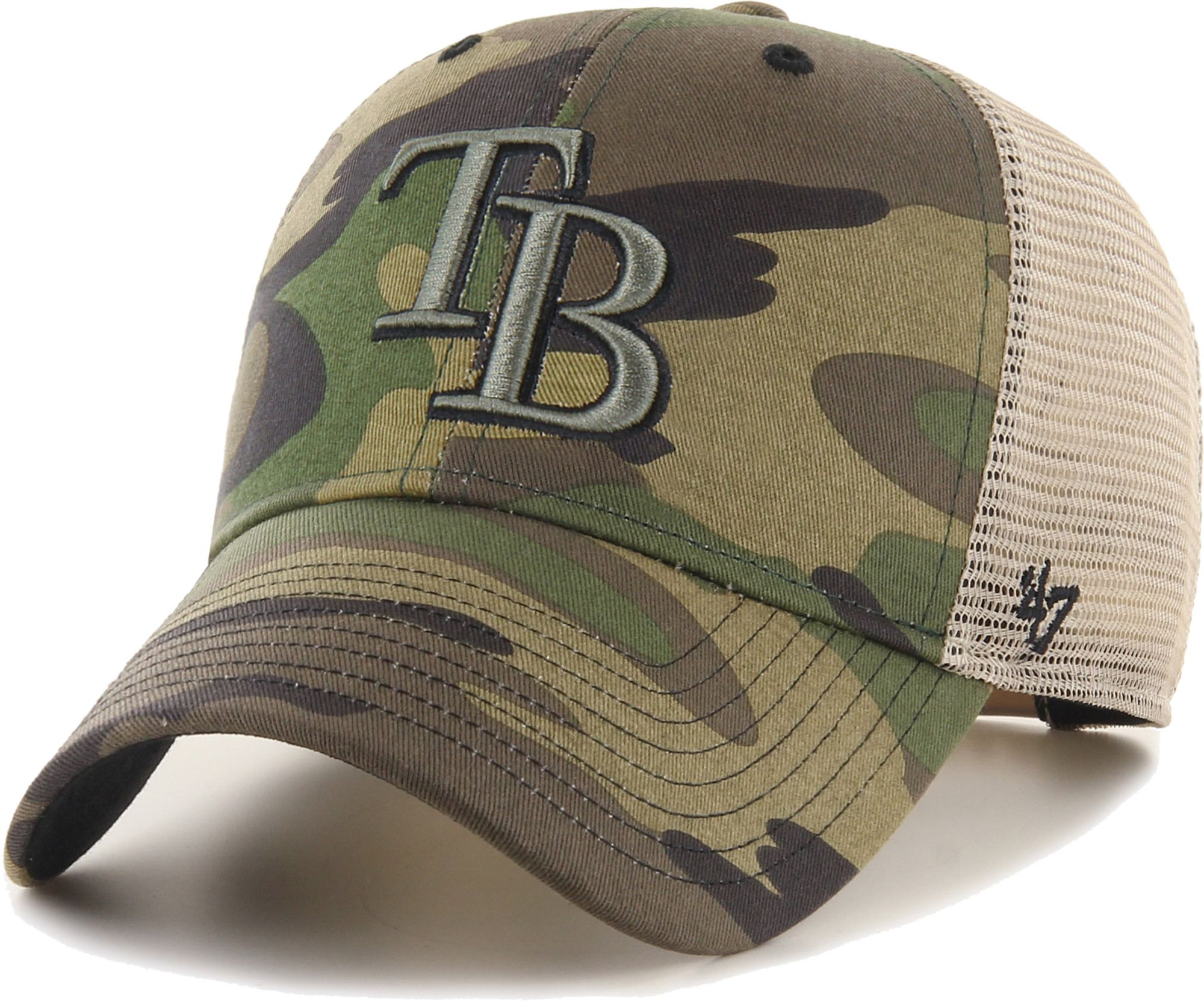 Men's '47 Camo Philadelphia Eagles Branson Clean Up Trucker Hat